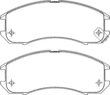 AISIN ASN-190 - Brake Pad Set, disc brake autospares.lv