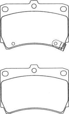 AISIN ASN-192 - Brake Pad Set, disc brake autospares.lv