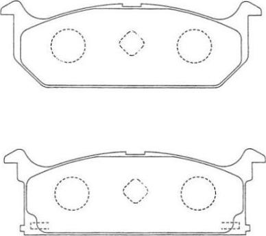 AISIN ASN-143 - Brake Pad Set, disc brake autospares.lv