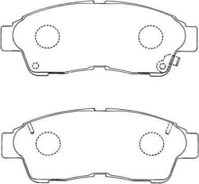 Aisin ASN-154 - Brake Pad Set, disc brake autospares.lv