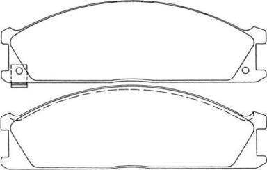 Aisin ASN-167 - Brake Pad Set, disc brake autospares.lv