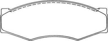 Aisin ASN-118 - Brake Pad Set, disc brake autospares.lv