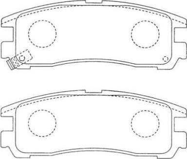 Aisin ASN-185 - Brake Pad Set, disc brake autospares.lv