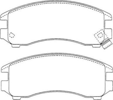 Aisin ASN-183 - Brake Pad Set, disc brake autospares.lv