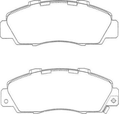 AISIN ASN-187 - Brake Pad Set, disc brake autospares.lv