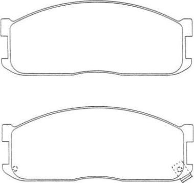 Aisin ASN-120W - Brake Pad Set, disc brake autospares.lv