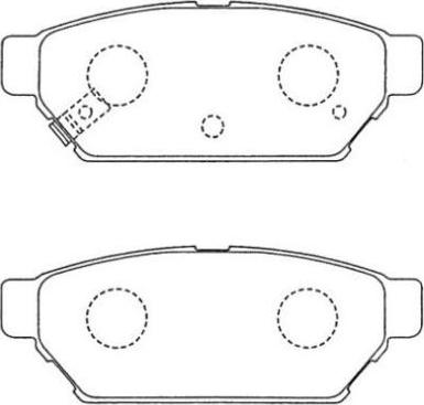 Aisin ASN-122 - Brake Pad Set, disc brake autospares.lv