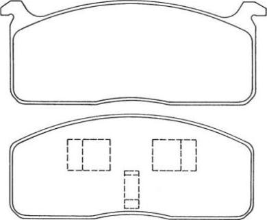 AISIN ASN-34 - Brake Pad Set, disc brake autospares.lv