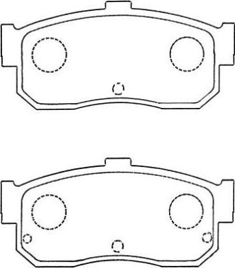 Aisin ASN-249 - Brake Pad Set, disc brake autospares.lv