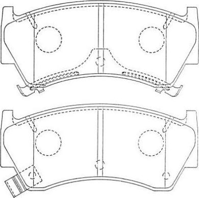 Aisin ASN-246 - Brake Pad Set, disc brake autospares.lv