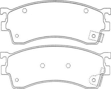 AISIN ASN-240 - Brake Pad Set, disc brake autospares.lv