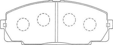 Aisin ASN-254 - Brake Pad Set, disc brake autospares.lv