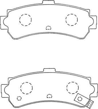 Aisin ASN-256 - Brake Pad Set, disc brake autospares.lv