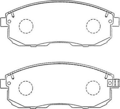 Aisin ASN-257 - Brake Pad Set, disc brake autospares.lv