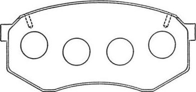 Aisin ASN-260 - Brake Pad Set, disc brake autospares.lv