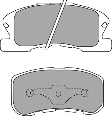 Aisin ASN-2094 - Brake Pad Set, disc brake autospares.lv