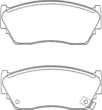 AISIN ASN-209W - Brake Pad Set, disc brake autospares.lv