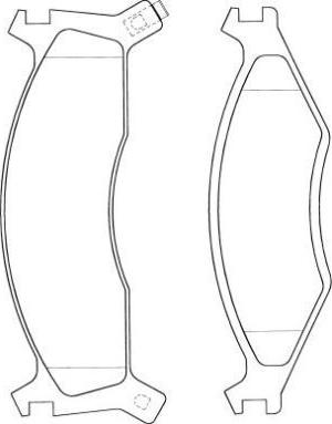 Aisin ASN-2041 - Brake Pad Set, disc brake autospares.lv