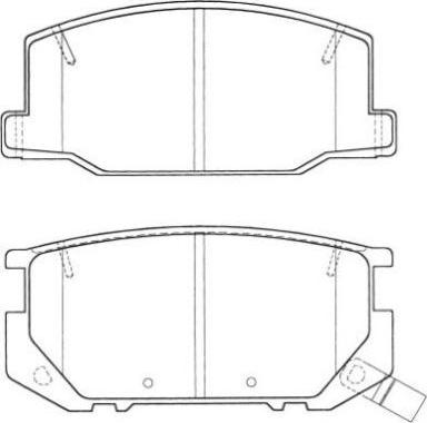 Aisin ASN-2042 - Brake Pad Set, disc brake autospares.lv