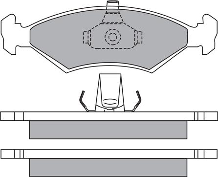 AISIN ASN-2069 - Brake Pad Set, disc brake autospares.lv