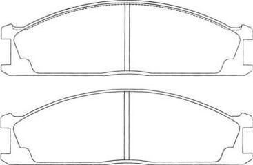 Aisin ASN-2006 - Brake Pad Set, disc brake autospares.lv