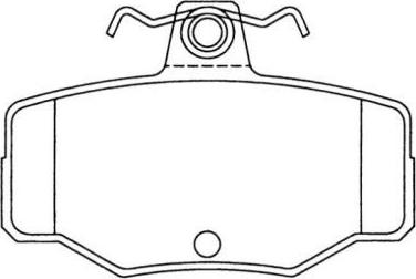 Aisin ASN-2008 - Brake Pad Set, disc brake autospares.lv