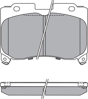 MASUMA MS-1360 - Brake Pad Set, disc brake autospares.lv