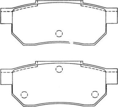 AISIN ASN-2011 - Brake Pad Set, disc brake autospares.lv