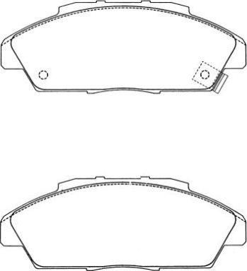 Pemebla JAPPA-492AF - Brake Pad Set, disc brake autospares.lv