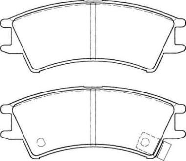 Aisin ASN-2038 - Brake Pad Set, disc brake autospares.lv