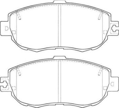 Aisin ASN-2020 - Brake Pad Set, disc brake autospares.lv