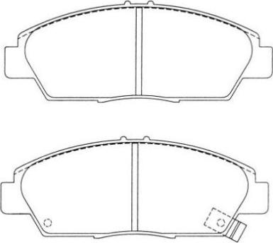 Aisin ASN-2028 - Brake Pad Set, disc brake autospares.lv