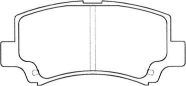 Aisin ASN-2022 - Brake Pad Set, disc brake autospares.lv