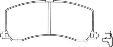 Aisin ASN-2027 - Brake Pad Set, disc brake autospares.lv