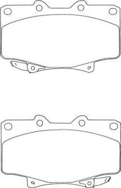 AISIN ASN-202 - Brake Pad Set, disc brake autospares.lv