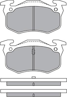 Aisin ASN-2194 - Brake Pad Set, disc brake autospares.lv