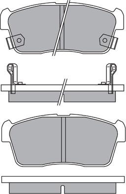 Aisin ASN-2155 - Brake Pad Set, disc brake autospares.lv