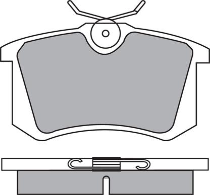 AISIN ASN-2109 - Brake Pad Set, disc brake autospares.lv