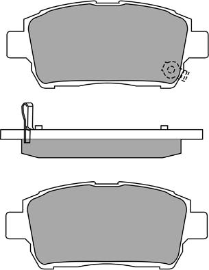 Aisin ASN-2101 - Brake Pad Set, disc brake autospares.lv