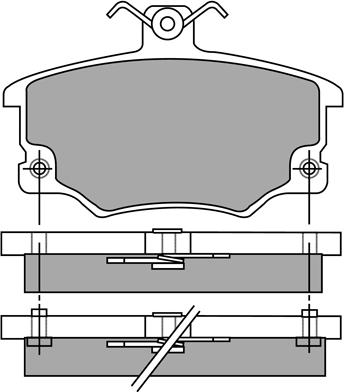 AISIN ASN-2187 - Brake Pad Set, disc brake autospares.lv