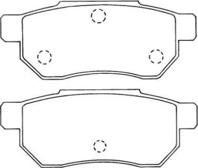 AISIN ASN-218 - Brake Pad Set, disc brake autospares.lv