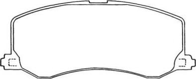 Aisin ASN-213 - Brake Pad Set, disc brake autospares.lv