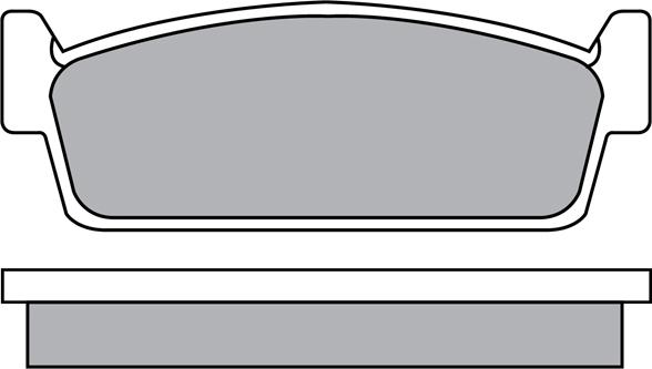 Aisin ASN-2122 - Brake Pad Set, disc brake autospares.lv