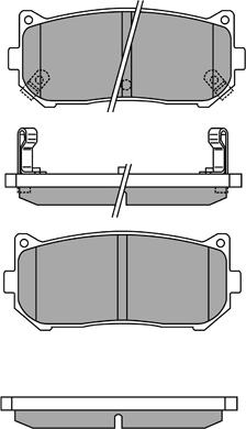 Aisin ASN-2177 - Brake Pad Set, disc brake autospares.lv