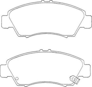 AISIN ASN-235 - Brake Pad Set, disc brake autospares.lv