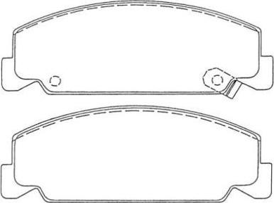 Aisin ASN-227 - Brake Pad Set, disc brake autospares.lv