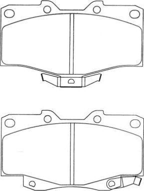 Aisin ASN-274 - Brake Pad Set, disc brake autospares.lv