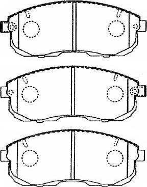 Aisin B1N019 - Brake Pad Set, disc brake autospares.lv