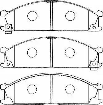 Aisin B1N011 - Brake Pad Set, disc brake autospares.lv