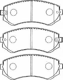 Aisin B1N018 - Brake Pad Set, disc brake autospares.lv